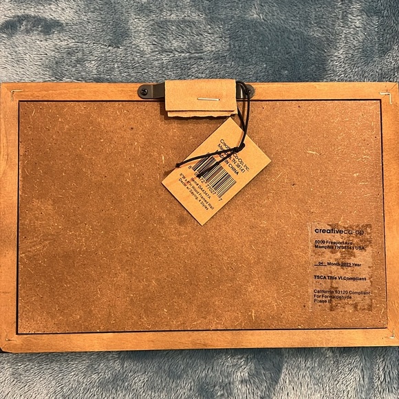 9”W x 6”H wood framed wall decor - Picture 2 of 3